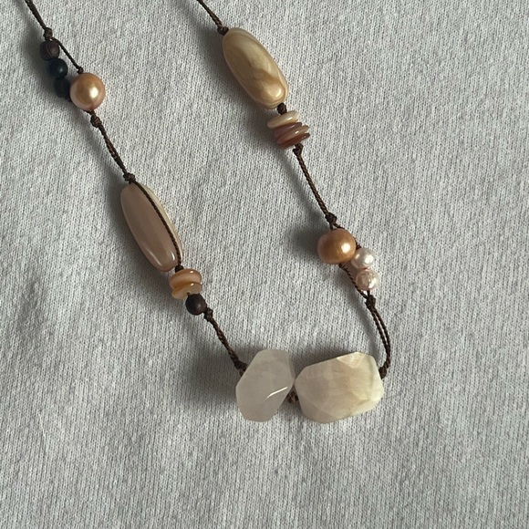 Silpada N1428 Vintage Pink FW Pearl and Rose Quartz 34” Necklace - Picture 2 of 3